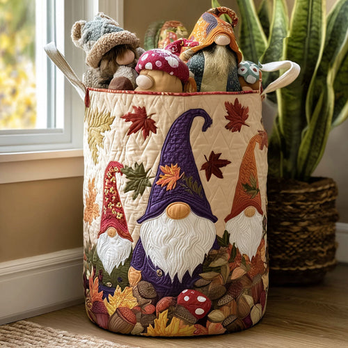 Acorn Whisperer Quilted Laundry Basket NCU0PTT1045