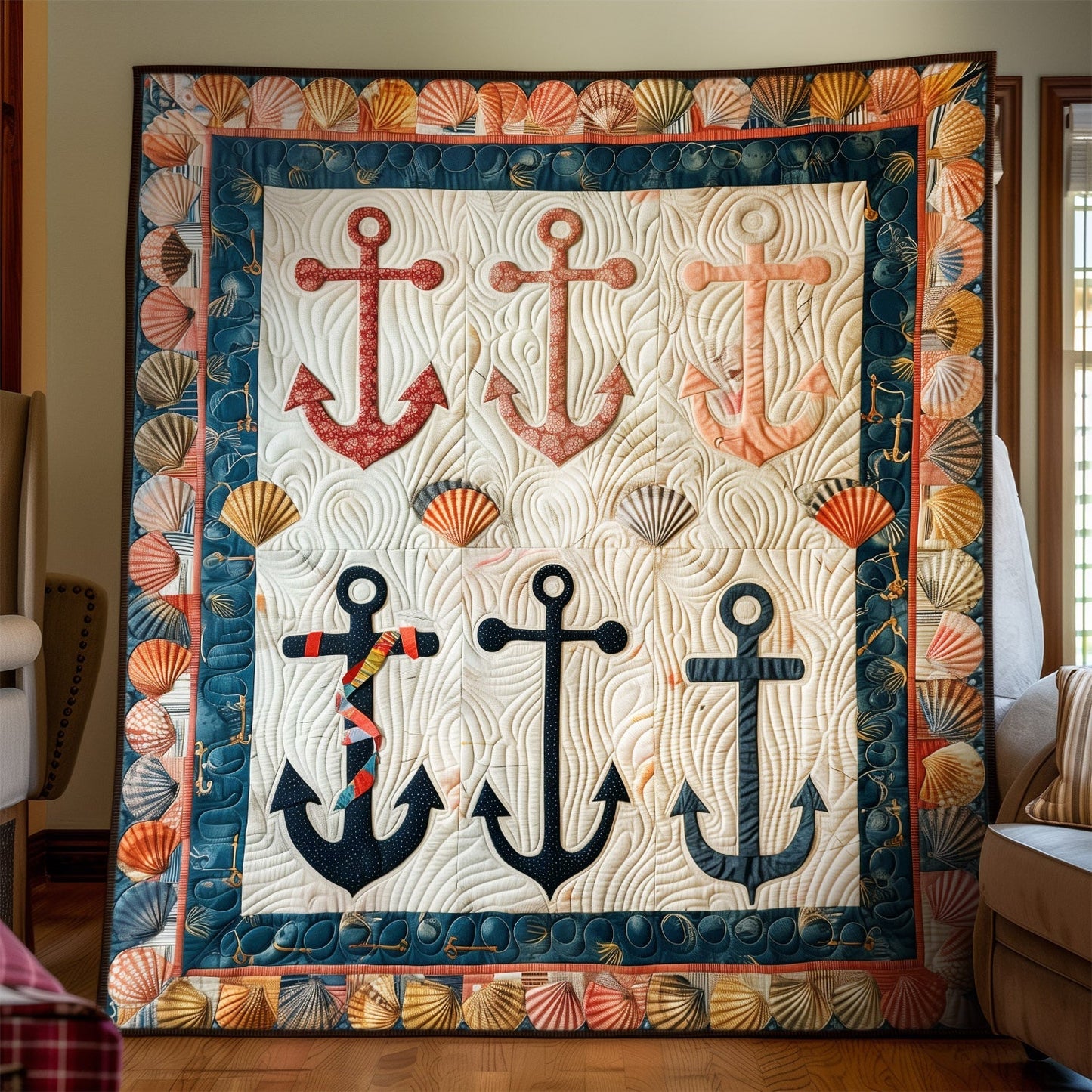Anchor Haven Quilted Blanket NCU0TH1313