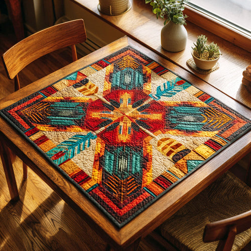 Arrow Path Quilted Table Topper NCU0NTD300