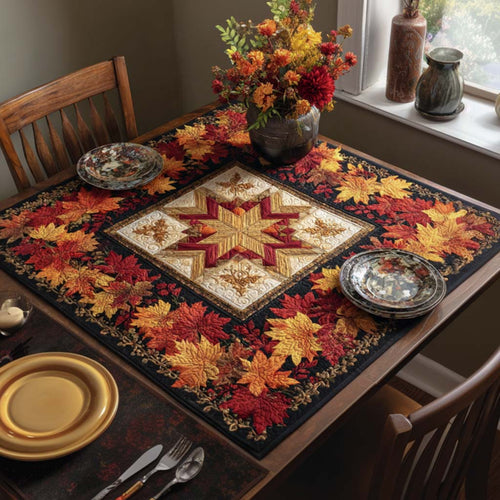 Autumn Star Quilted Table Topper NCU0NNT1130
