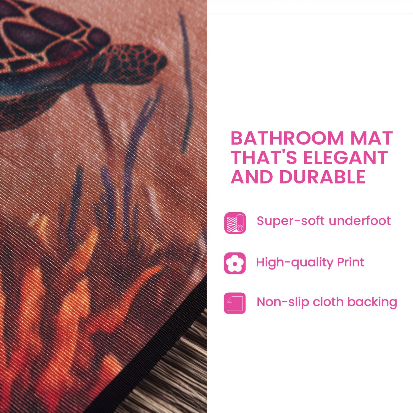 Cactus Harmony Bathroom Mat NCU0DDK2354