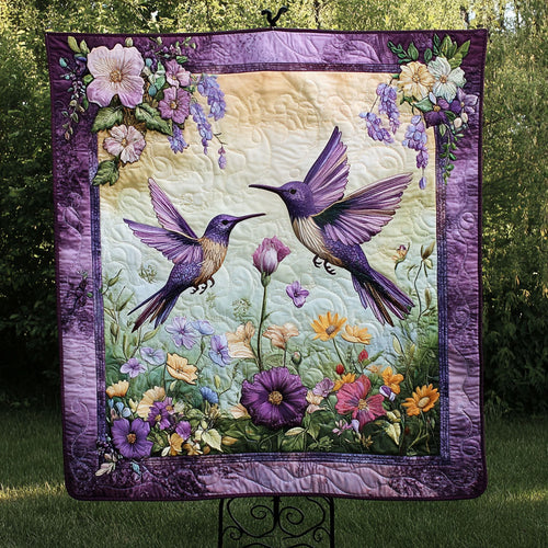 Bird and Blossoms Quilted Blanket NCU0NNT234