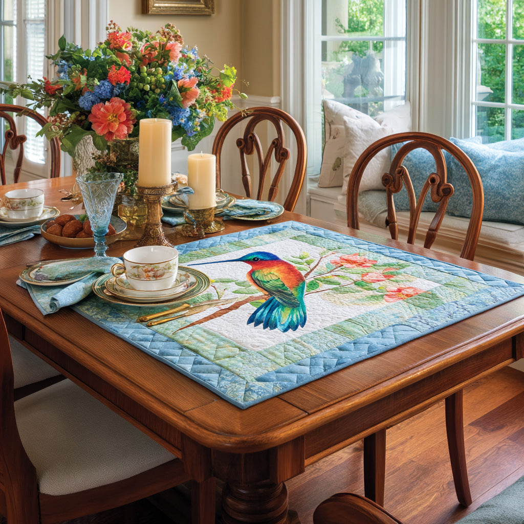 Floral Flight Quilted Table Topper NCU0HTT190