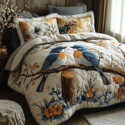 Bluebird Bloom Duvet Cover Set NCU0DDK300