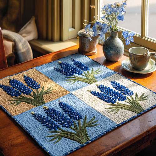 Bluebonnet Aura Quilted Table Topper NCU0NXD130