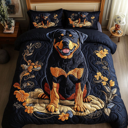 Bold Companion 3-Piece Quilted Bedding Set NCU0NNT650