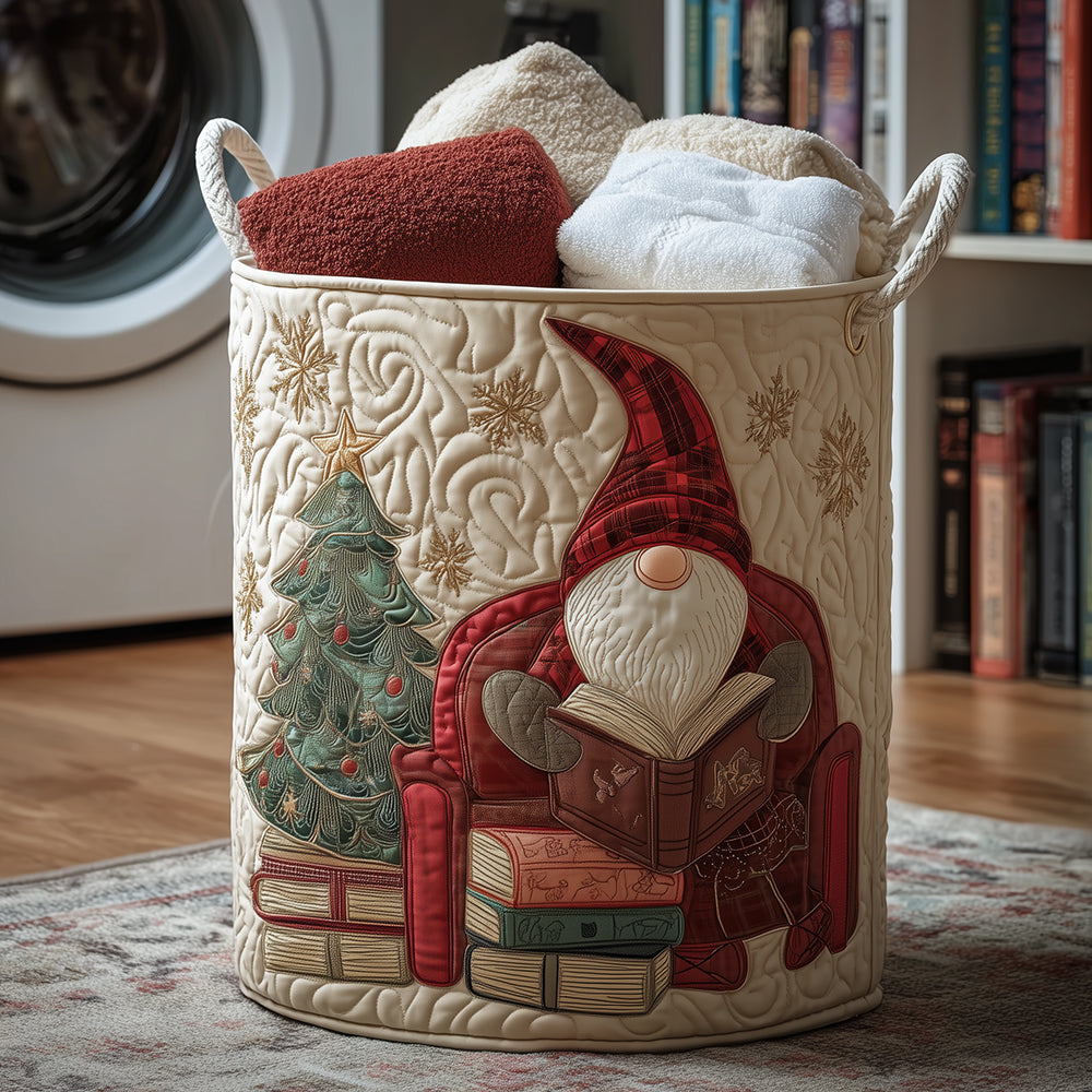 Gnomes Love the Quilted Laundry Basket main image 1
