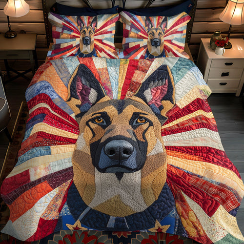 Braveheart Hound 3-Piece Quilted Bedding Set NCU0PTT500