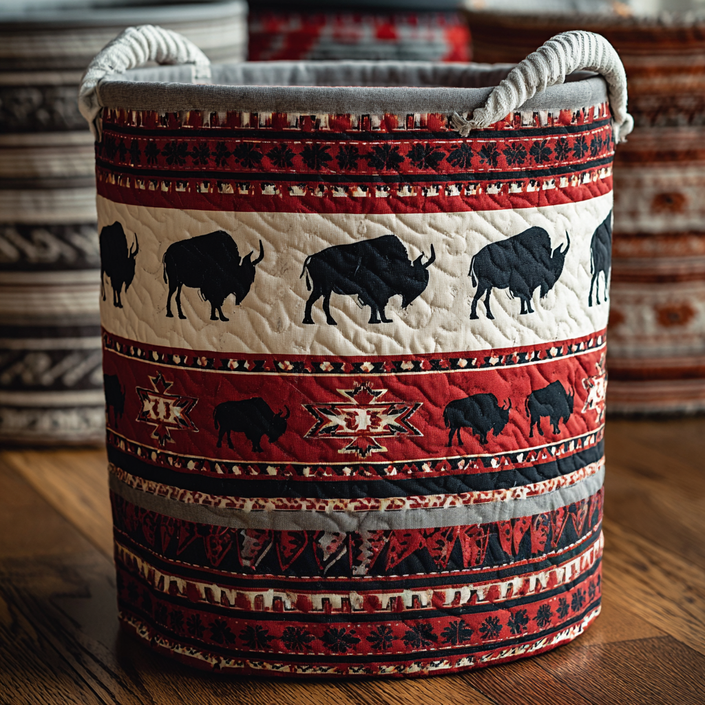 Buffalo Path Quilted Laundry Basket NCU0PVL382