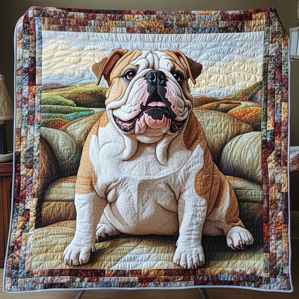 Frosty Bulldogs Quilted Blanket NCU0PT2055
