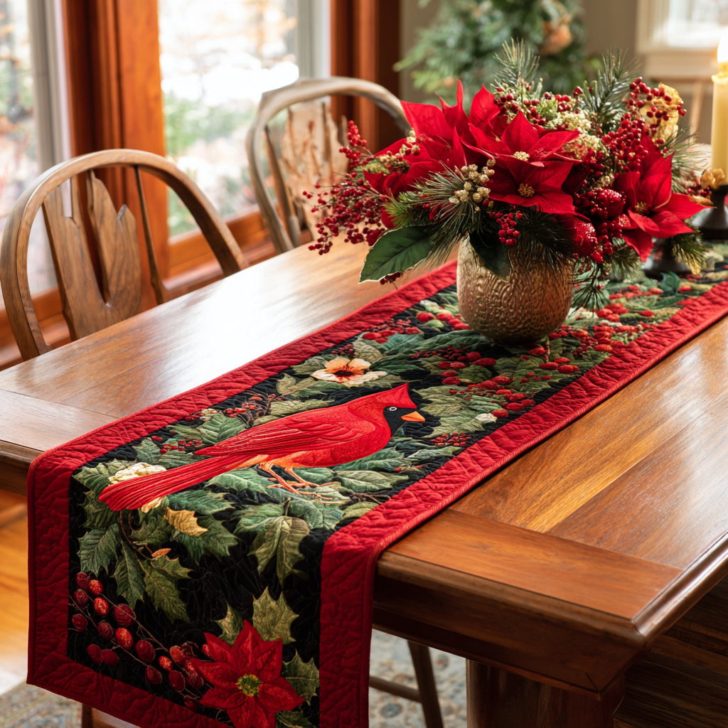 Bear Haven Quilted Table Runner NCU0DDK1449