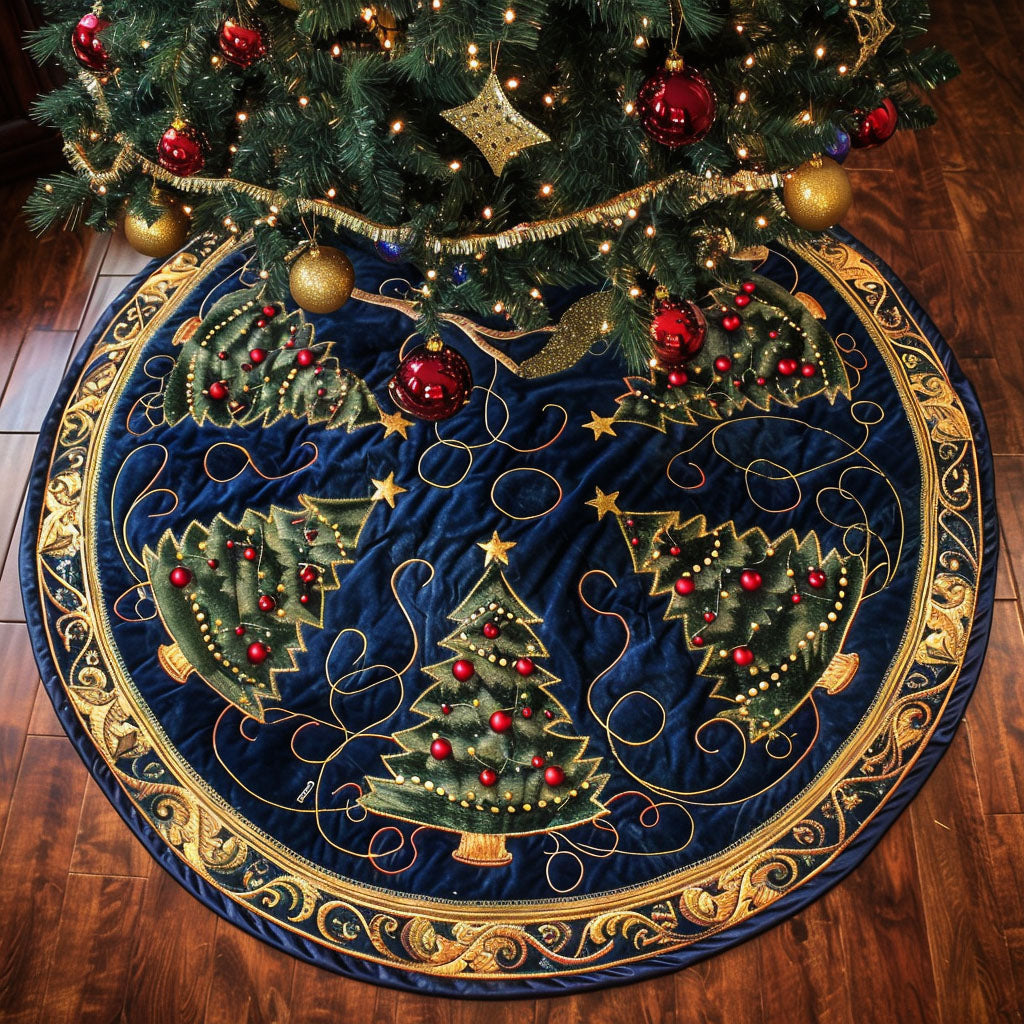 Celestial Pines Quilted Tree Skirt NCU0NTV331