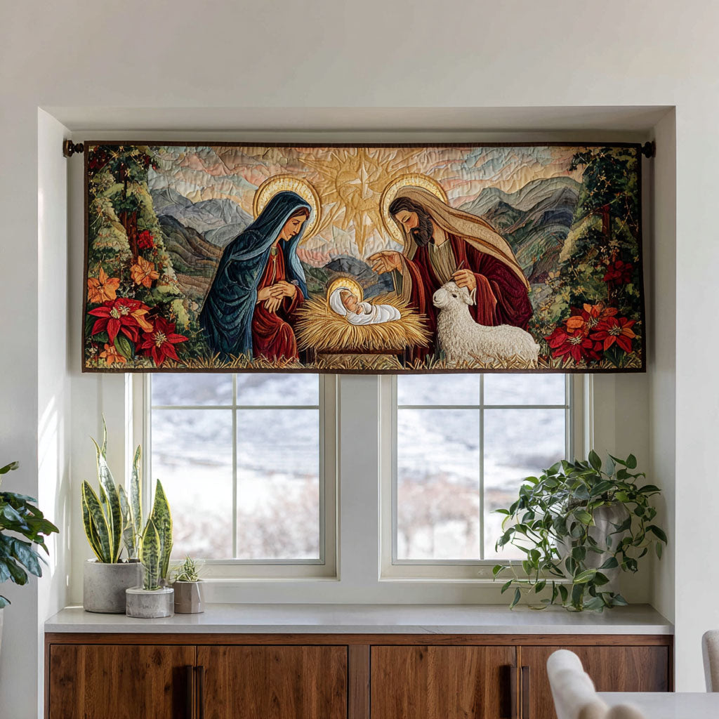 Rustic Star WN1403099CL Quilted Valance main image 0