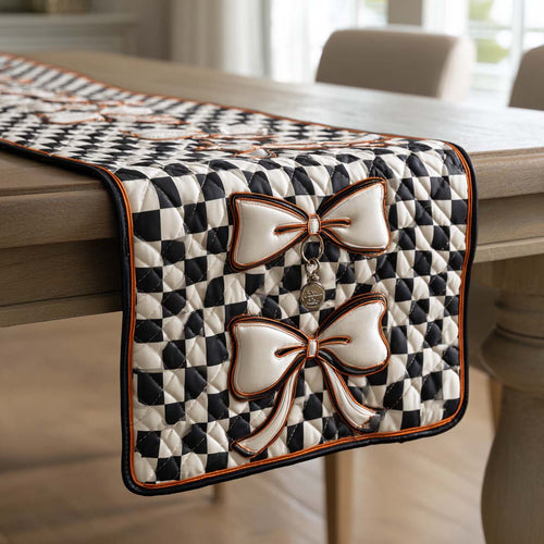 Checkered Charms Quilted Table Runner NCU0NXD292