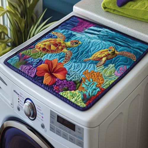 Chill with Turtle Quilted Washer and Dryer Cover NCU0NNT1396