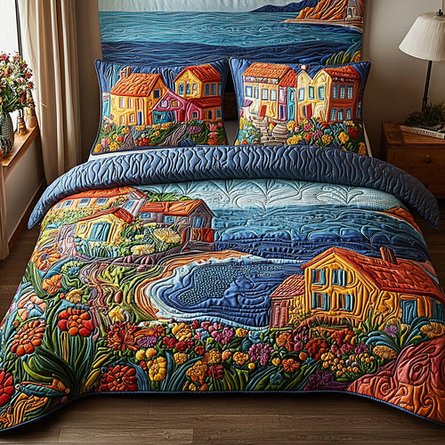 Coastal Charm 3-Piece Quilted Bedding Set NCU0DV517