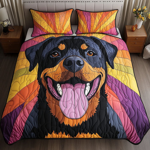 Color Paws 3-Piece Quilted Bedding Set NCU0NNT662
