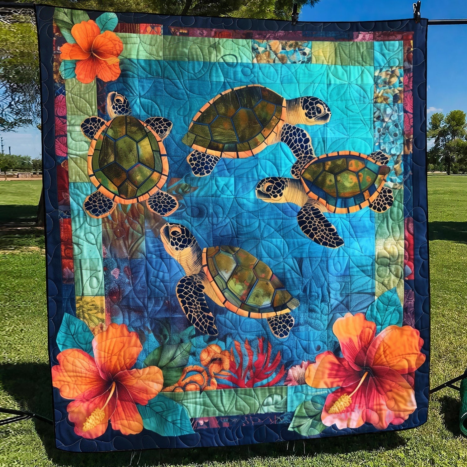 Marine Sanctuary Quilted Blanket NCU0TL698 main image 1