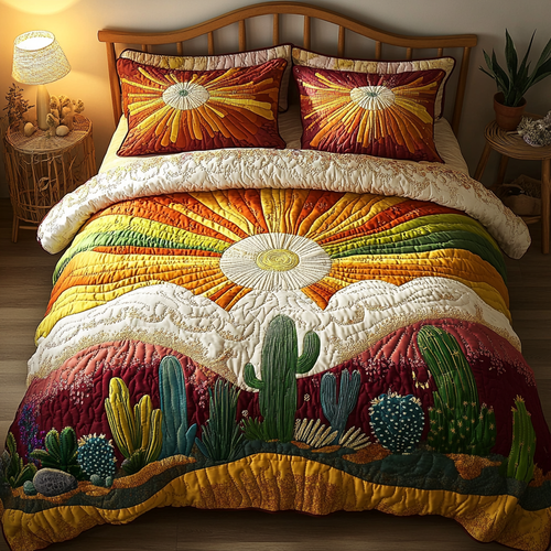 Desert Bloom Quilted Bedding Set NCU0DV145