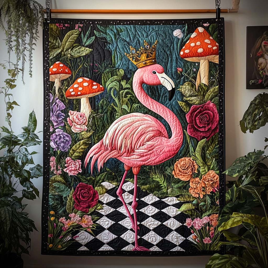Feathered Mane Quilted Blanket NCU0VH217
