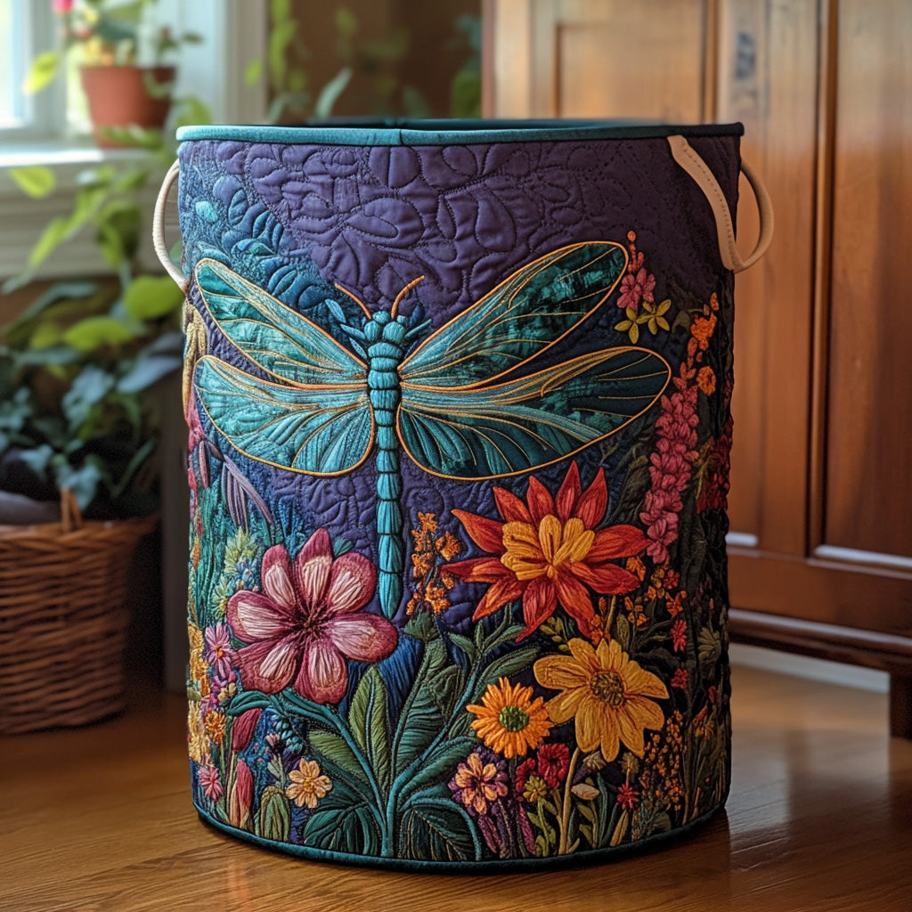 Green Journey Quilted Laundry Basket NCU0NNT1824