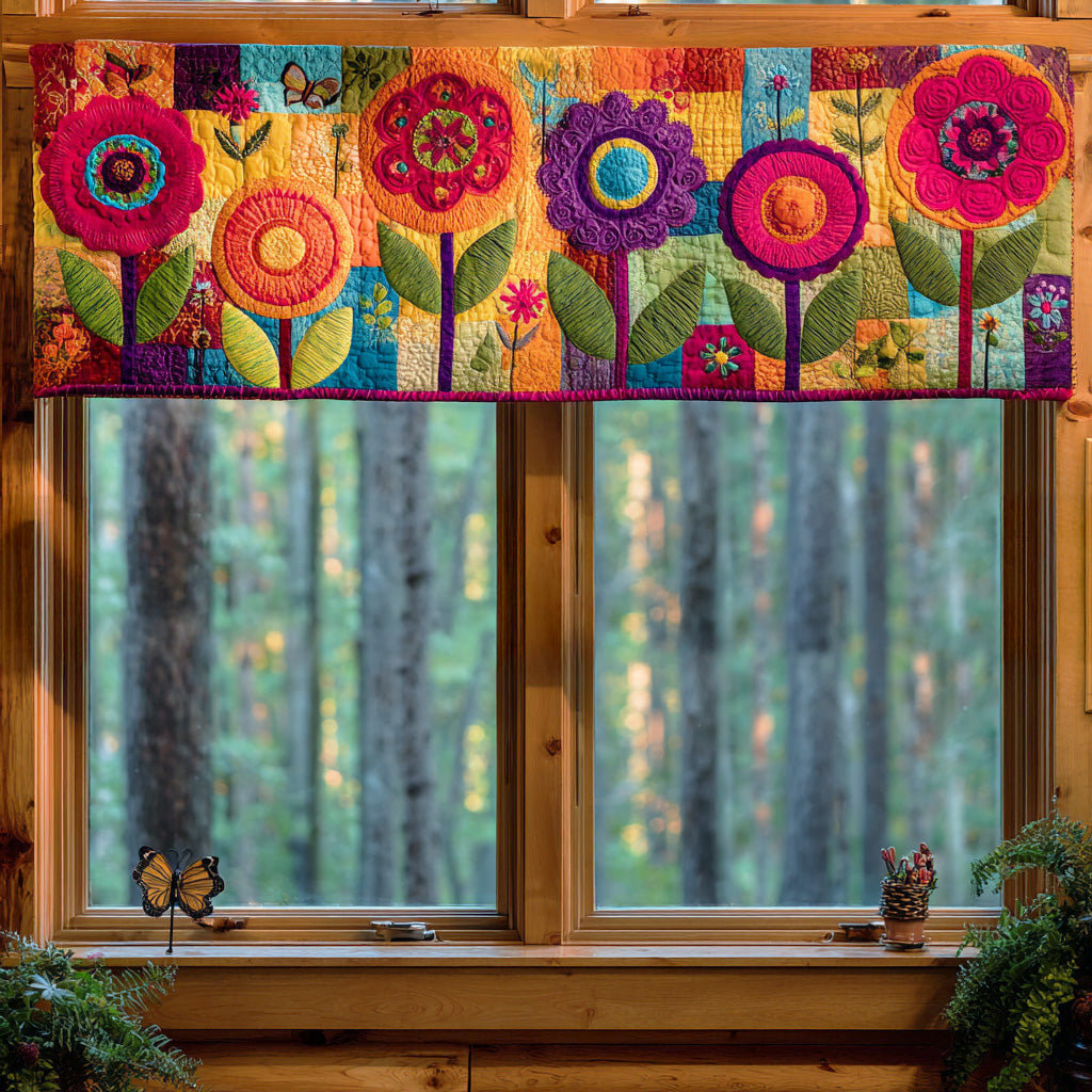 Floral Life Quilted Valance NCU0DV769