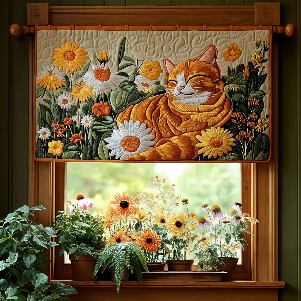 Forest Cat Quilted Valance NCU0DDK759