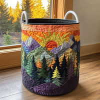 Forest Glow Quilted Laundry Basket NCU0PVL362