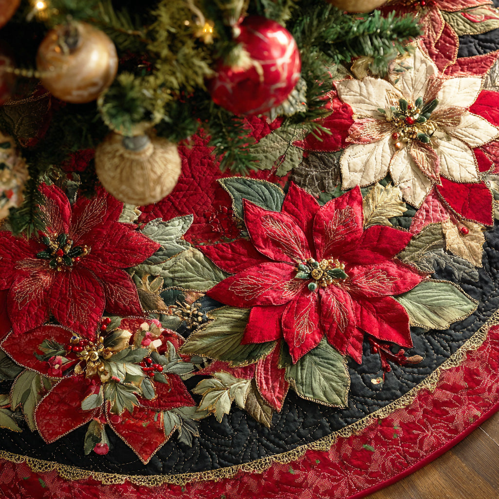 Frostlight Harmony Christmas Quilted Tree Skirt NCU0NTD748