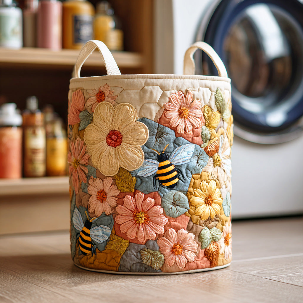 Garden Napcat Quilted Laundry Basket NCU0PVL826