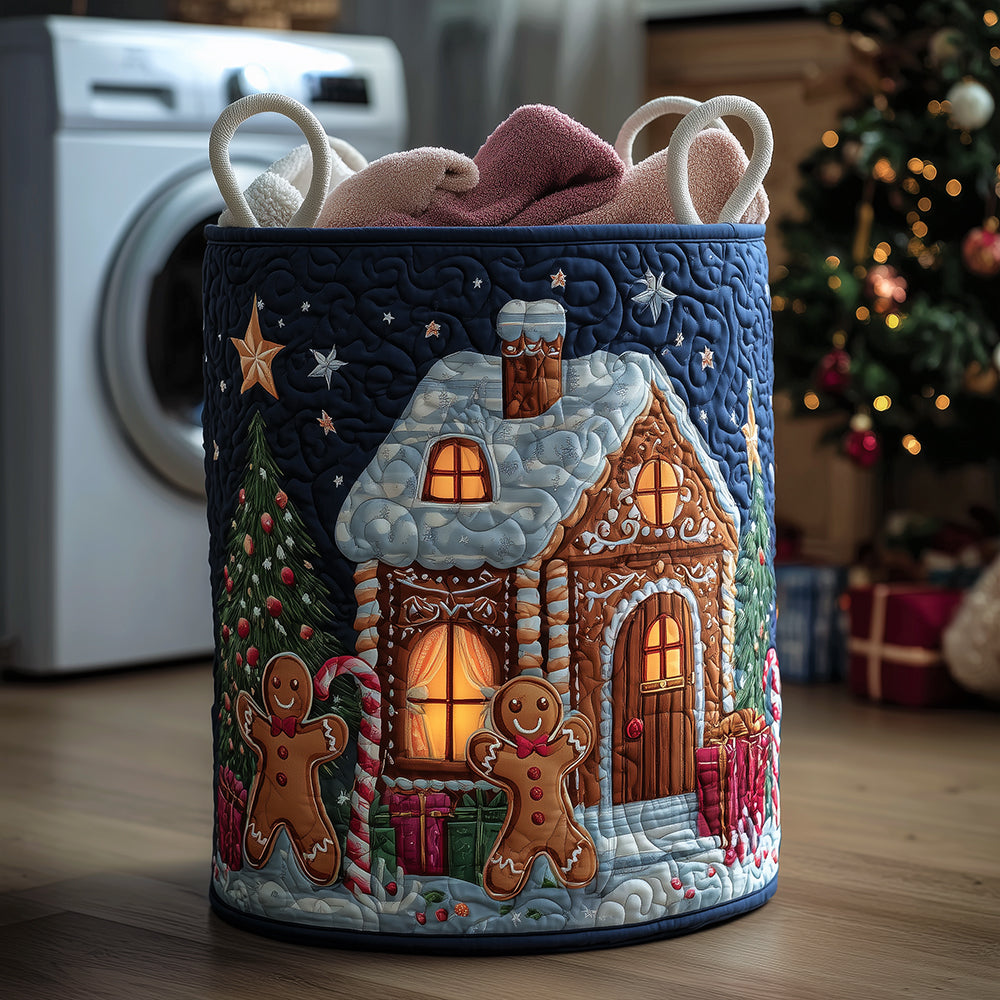Quilted Schnauzer Laundry Basket Joy main image 1