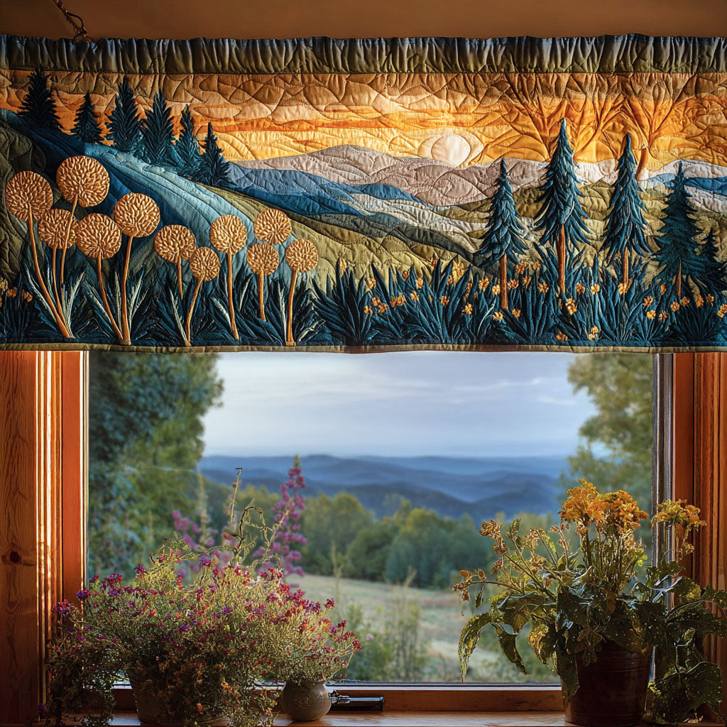 Golden Horizon Quilted Valance NCU0PVL467