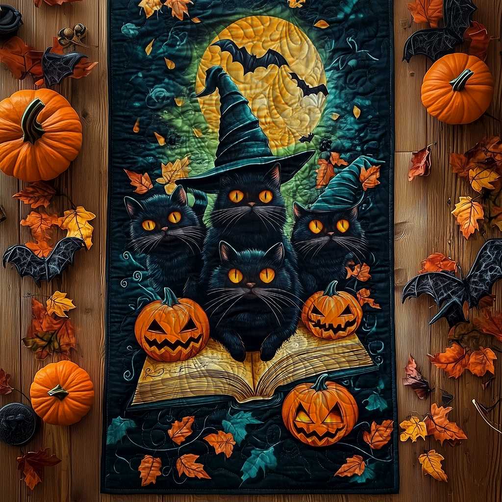 Halloween Quilted Table Runner NCU0VT35