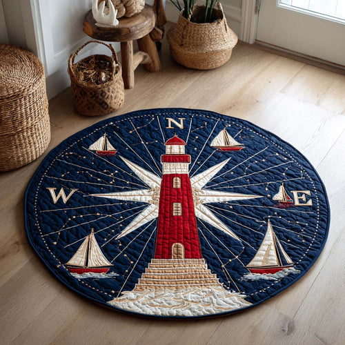 Harbor Light Quilted Round Mat NCU0NXD012