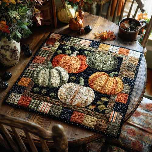 Harvest Grins Quilted Table Topper NCU0PTT847