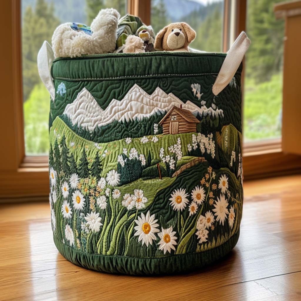 Hearthstone Home Quilted Laundry Basket NCU0NNT1602