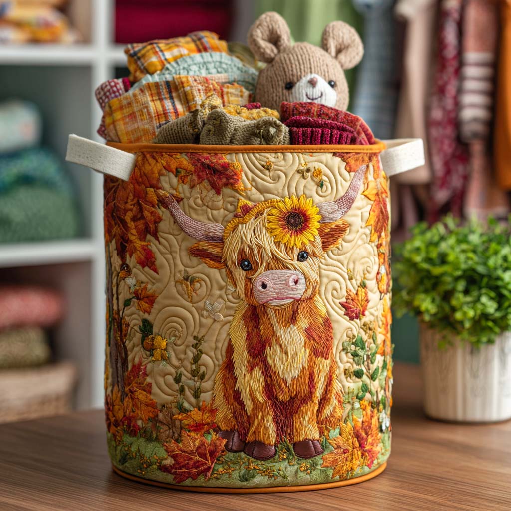 Autumn Forest Quilted Laundry Basket GFTONT3070