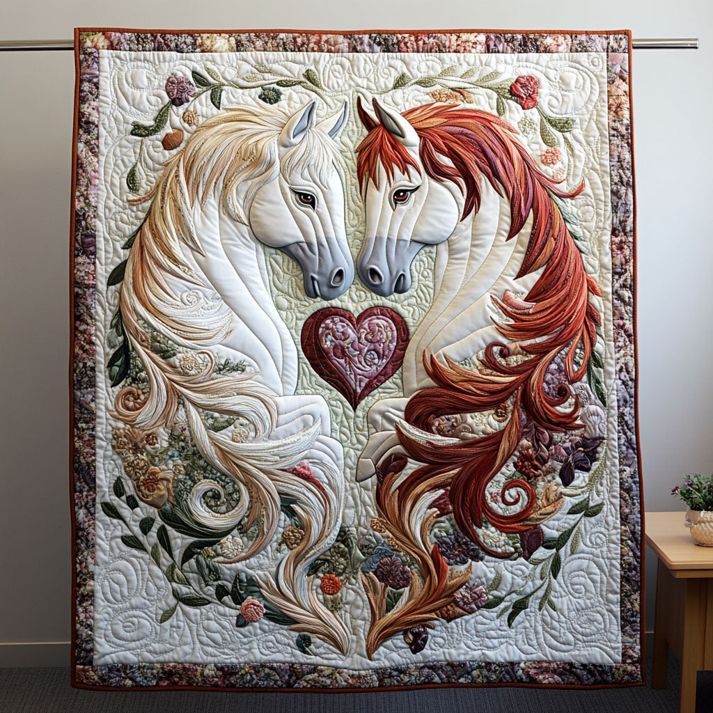 Hoofbeats of the Heart Quilted Blanket NCU0PTT107