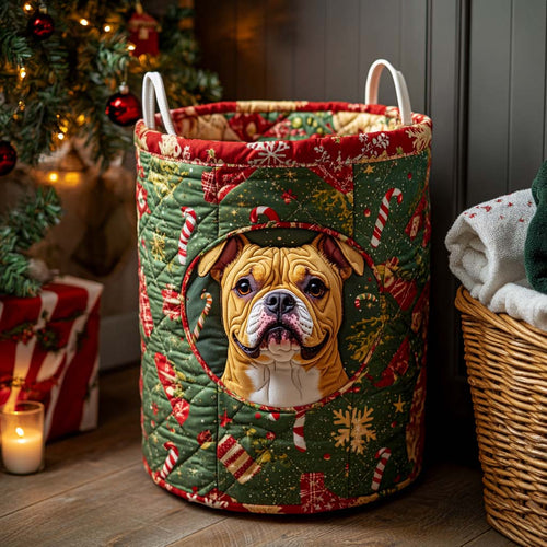 Jolly Bulldog Quilted Laundry Basket NCU0NXD180