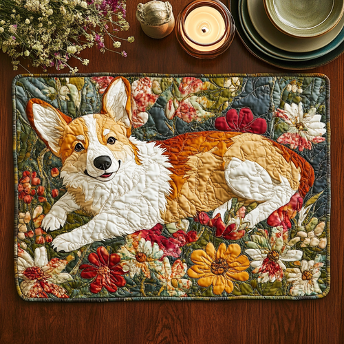 Joyful Paws Quilted Place Mat NCU0NVH857