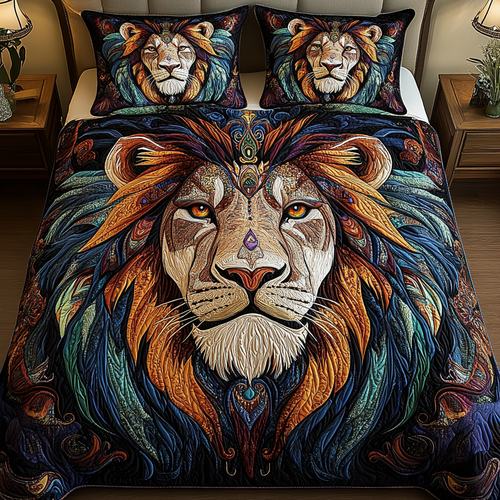 King Gaze 3-Piece Quilted Bedding Set NCU0VH319