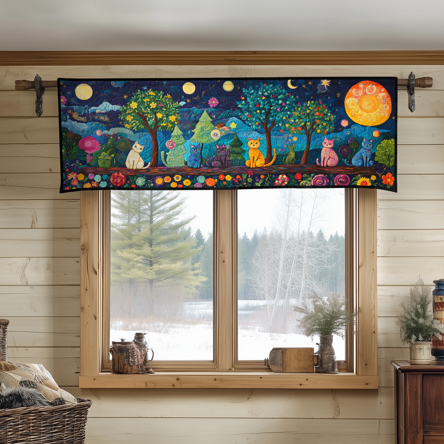 Lazy Cat Quilted Valance NCU0DDK821