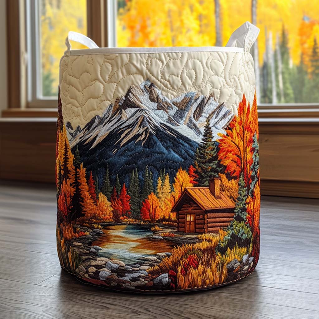 Mountain Horizon Quilted Laundry Basket NCU0HTT090 main image 0