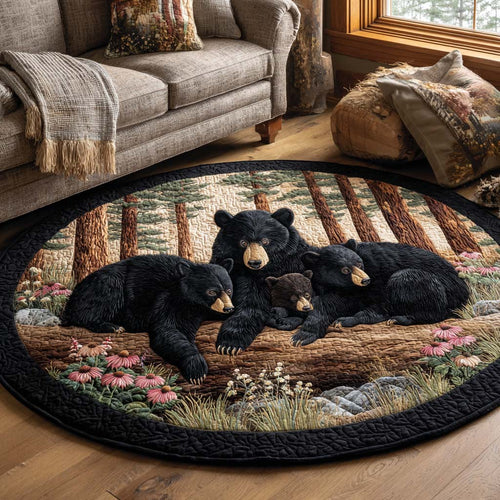 Log Rest Quilted Round Mat NCU0NNT2098