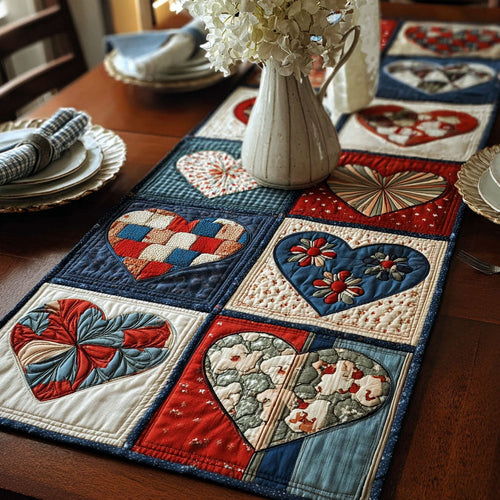 Love for Country Quilted Table Runner NCU0PTT597