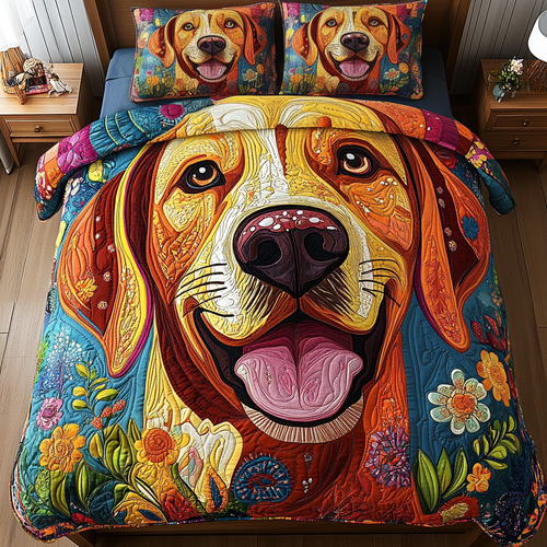Loyal Friend 3-Piece Quilted Bedding Set NCU0PVL306