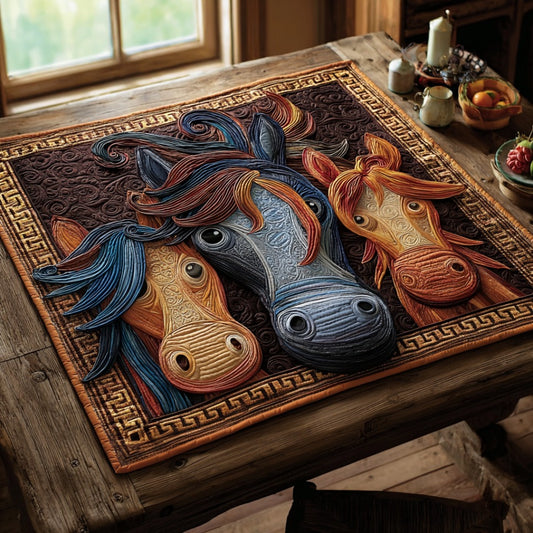 Majestic Herd Quilted Table Topper NCU0DV948