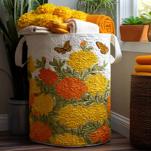 Marigold Mirage Quilted Laundry Basket NCU0PTT1101
