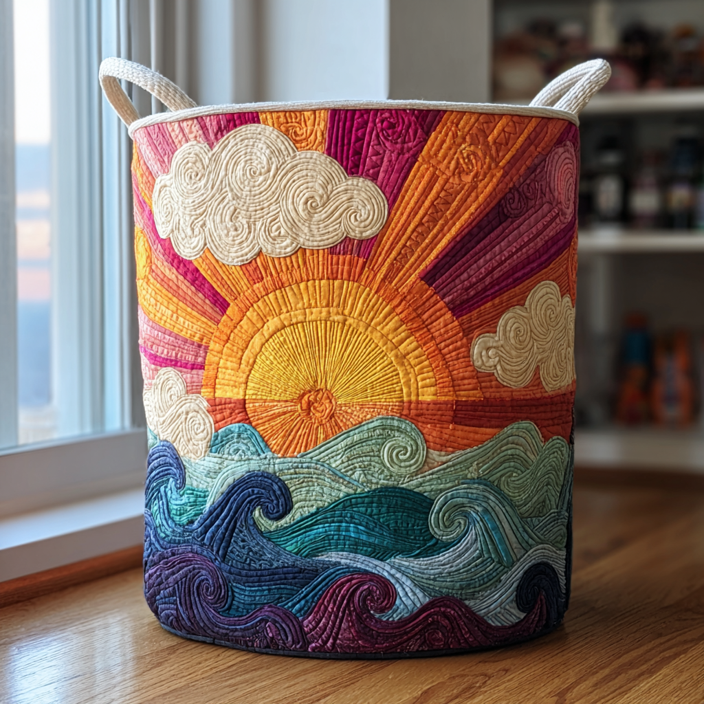 Sunshine Quilted Laundry Basket NCU0QN003