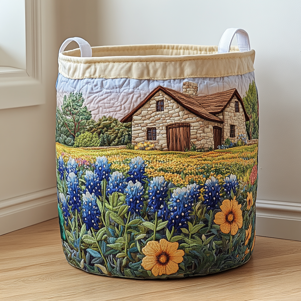 Star of Hope Quilted Laundry Basket NCU0NNT1628